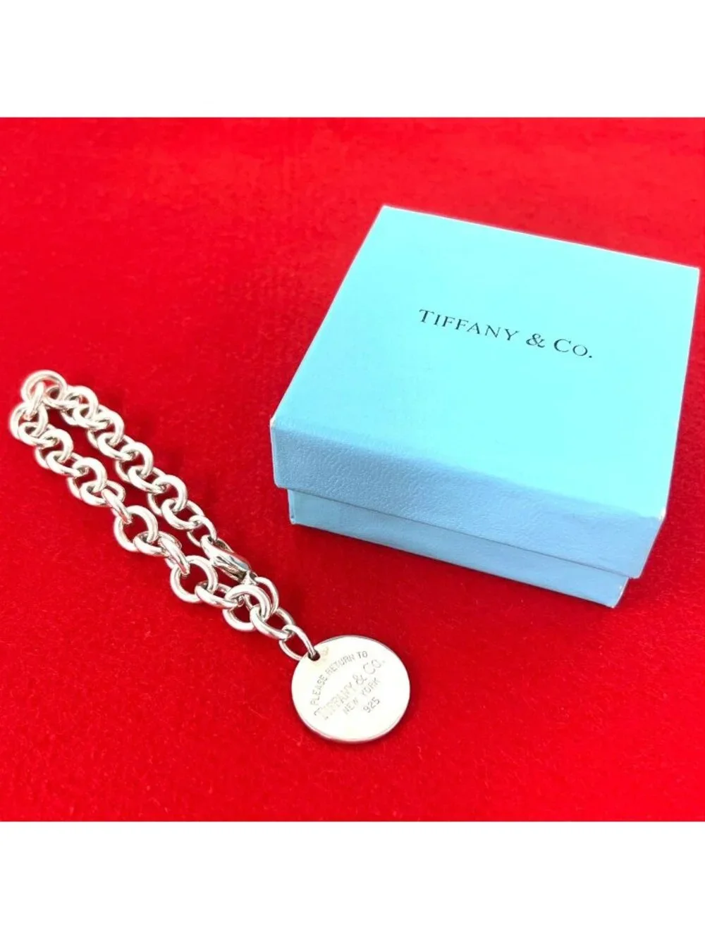 Tiffany & Co Return to Round Tag Bracelet 925 Sterling Silver Accessory